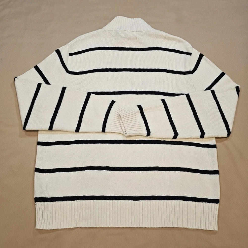 Polo Ralph Lauren Mens XL 1/4 Zip‎ Knit Sweater Embroidered Logo Mock Collar